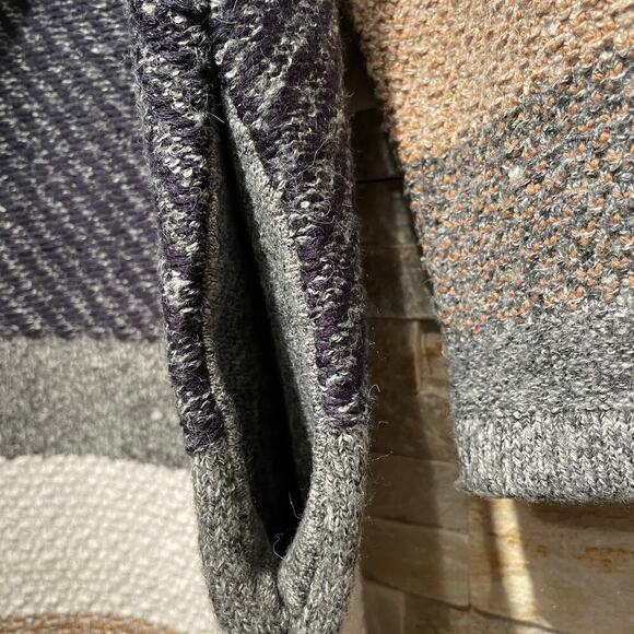 Chico’s 1P, M Open Front Cardigan | Striped Knit, Neutral Fall, Cozy Shawl NWOT - Picture 9 of 11